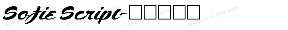 Sofie Script字体转换